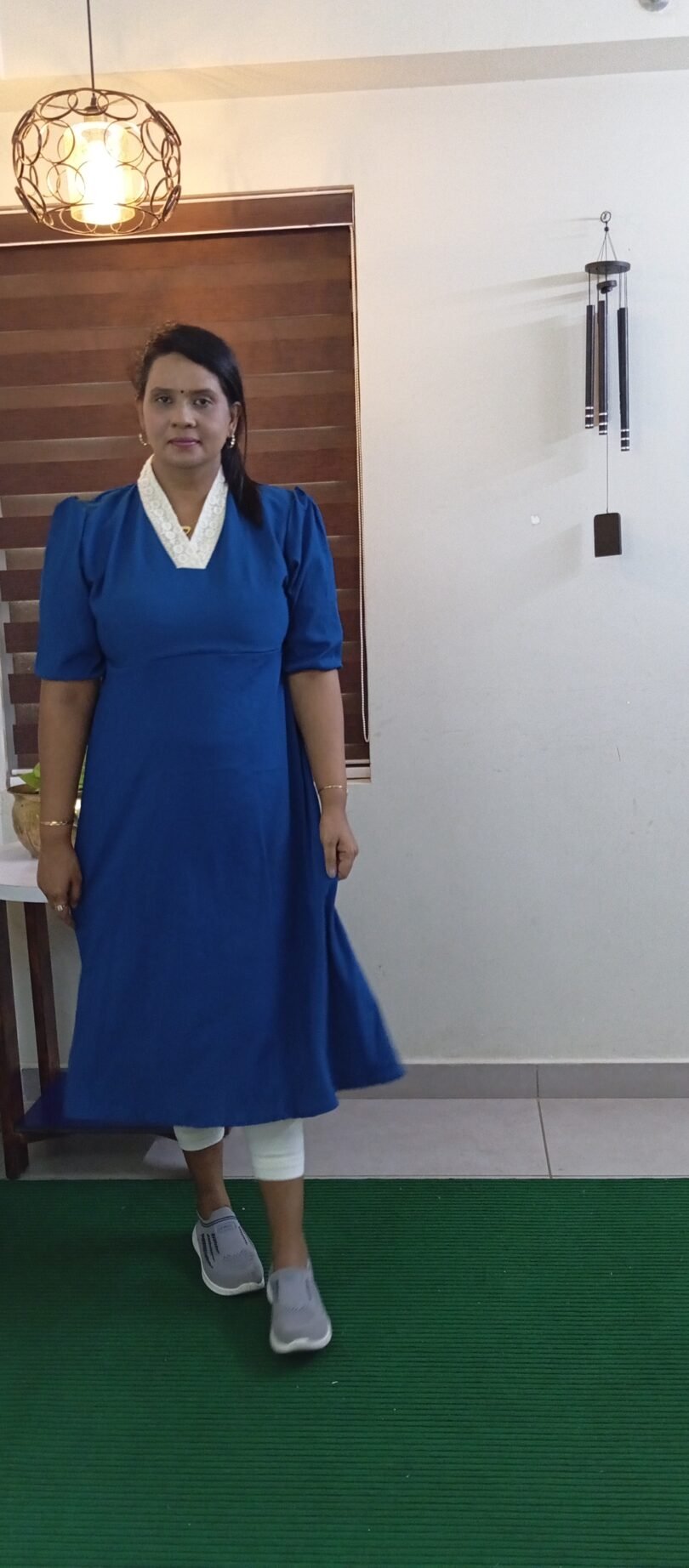 FROCK MODEL BLUE STRETCHABLE- SAL126 - Image 2