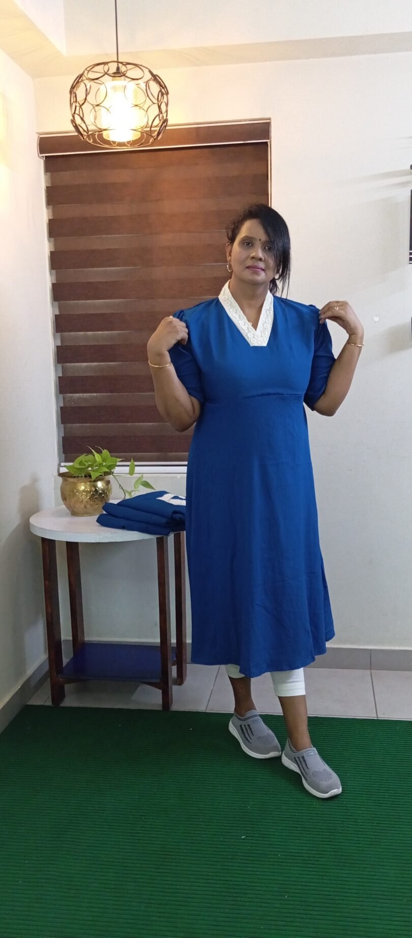 FROCK MODEL BLUE STRETCHABLE- SAL126 - Image 3
