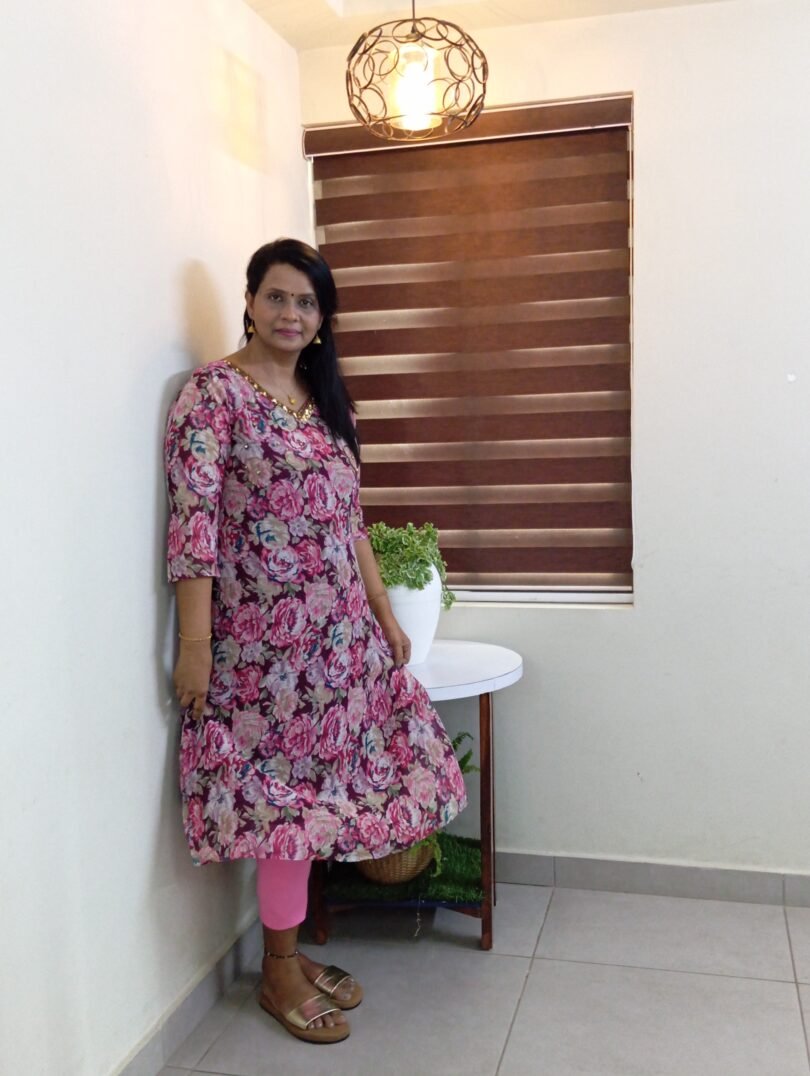 TRENDING GEORGETTE ALINE KURTIS - SAL108 - Image 5