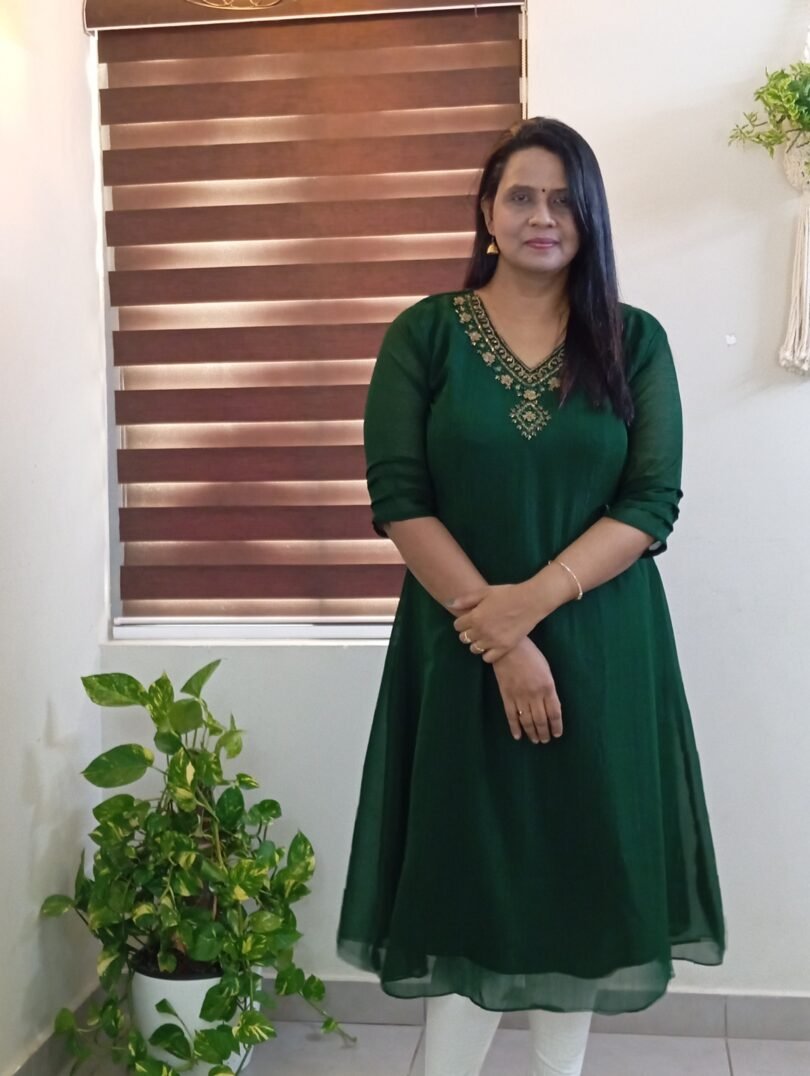 ZARI GEORGETTE GREEN- SAL014 - Image 2