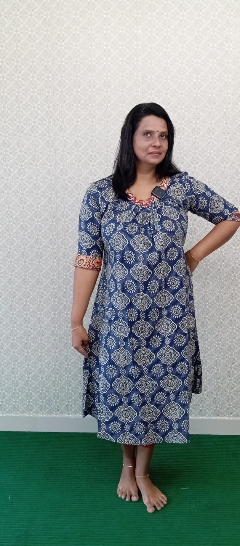 COTTON KURTIS BLUE MIX- SAL165 - Image 4