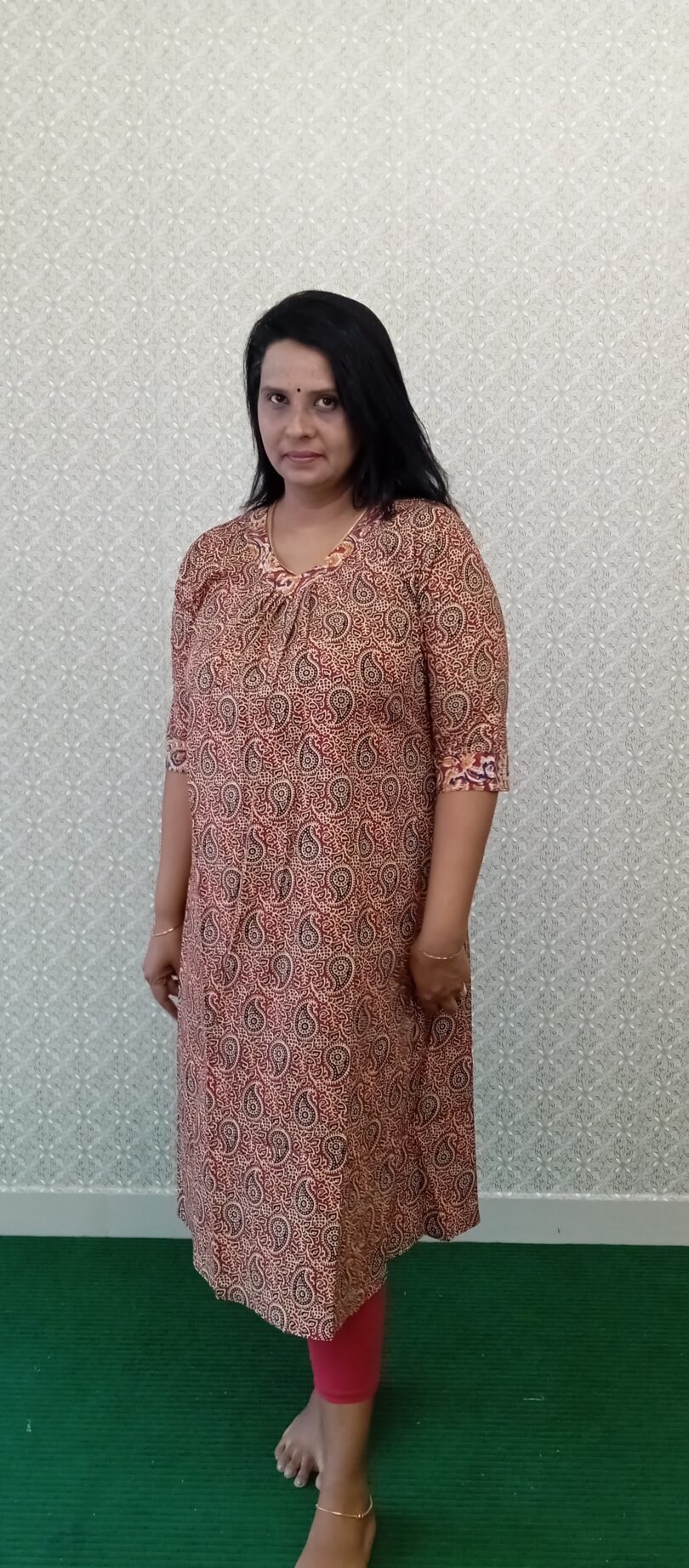 COTTON KURTIS MAROON & BLACK MIX- SAL166 - Image 3