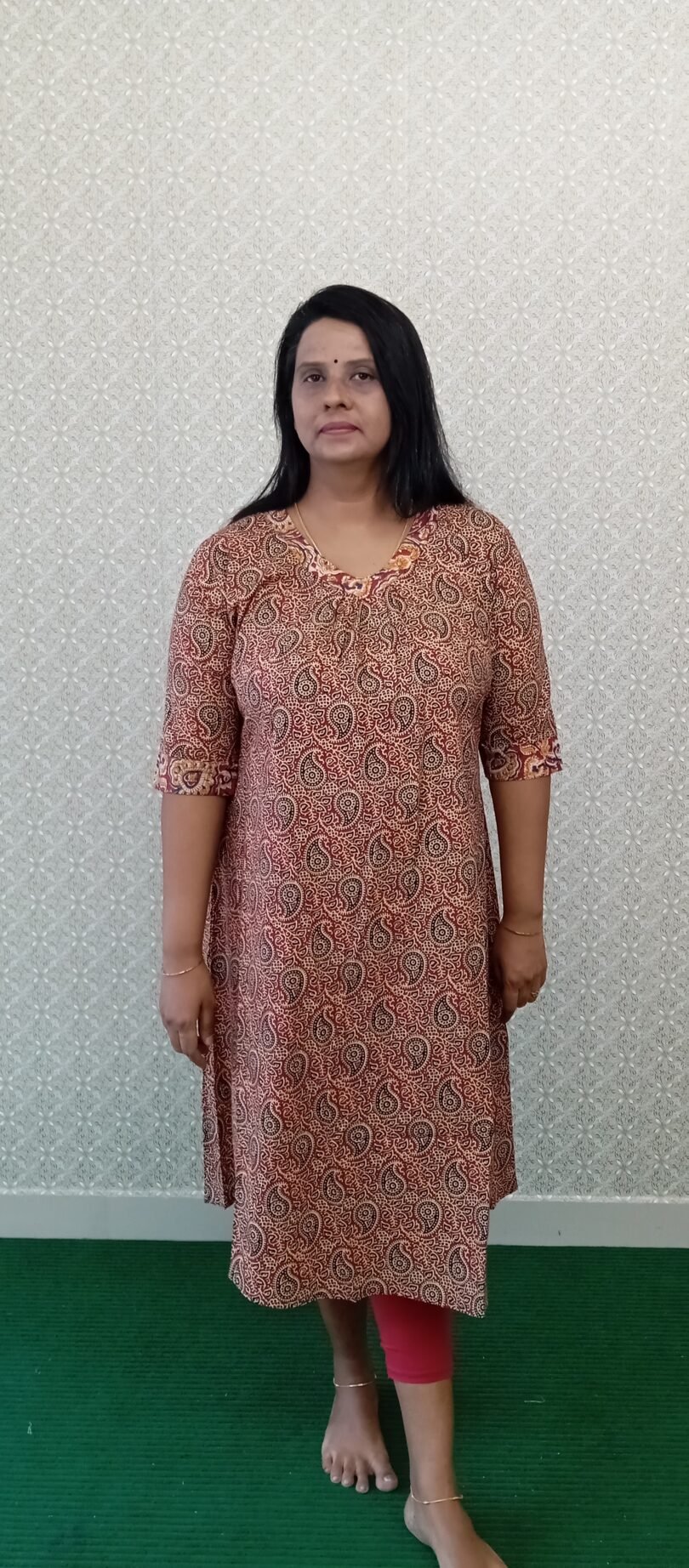 COTTON KURTIS MAROON & BLACK MIX- SAL166 - Image 4