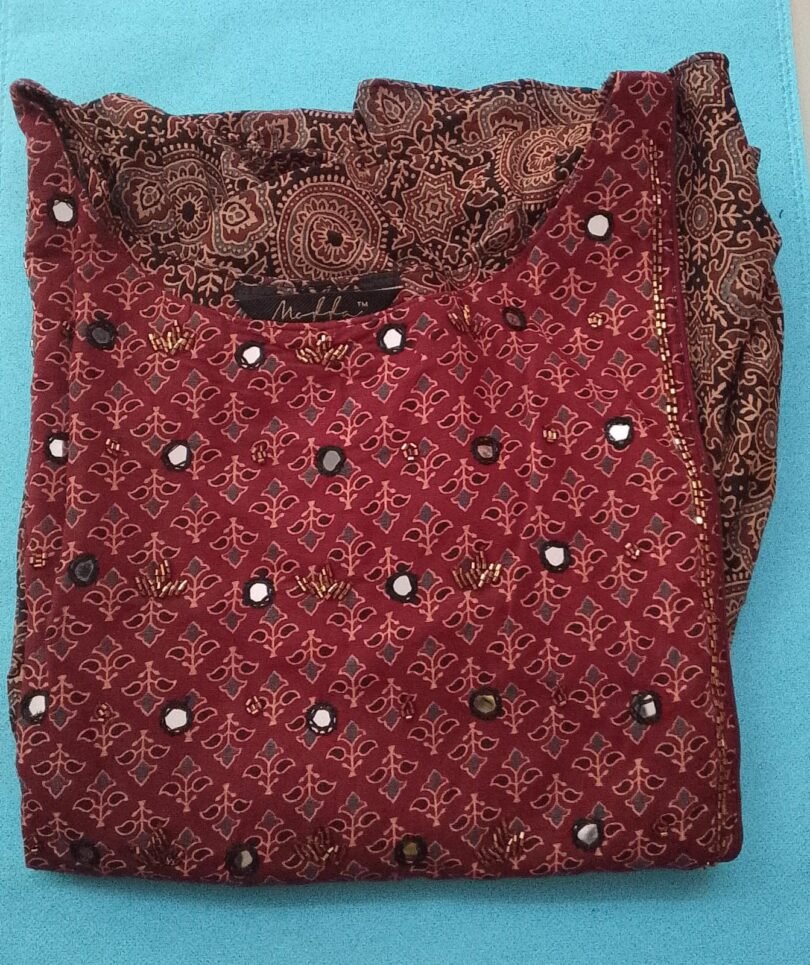AJRAKH PRINT COTTON KURTIS- SAL153