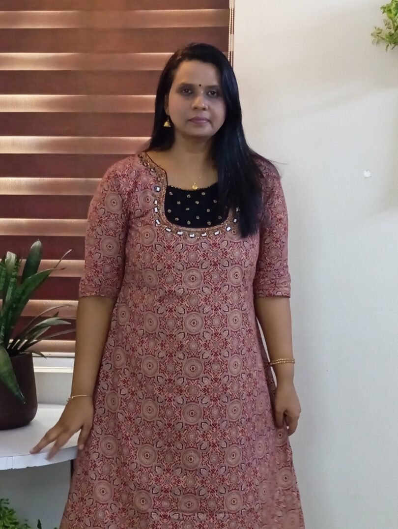 AJRAKH PRINT COTTON KURTIS- SAL223 - Image 2
