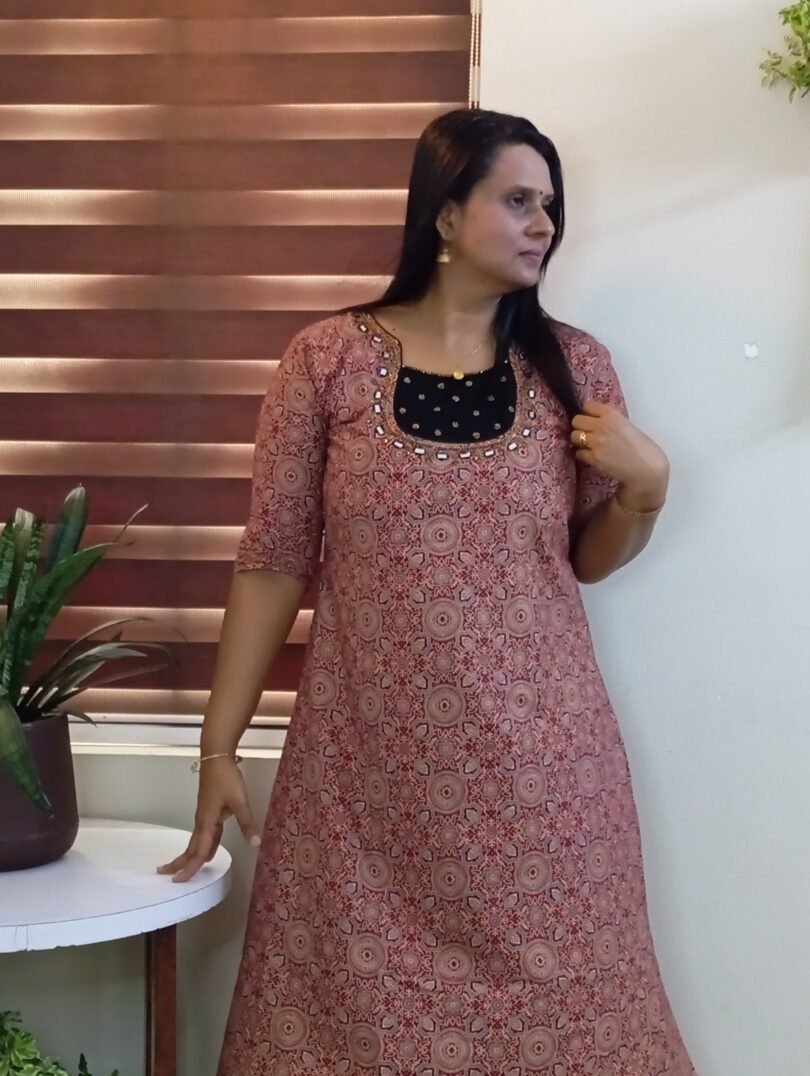 AJRAKH PRINT COTTON KURTIS- SAL223