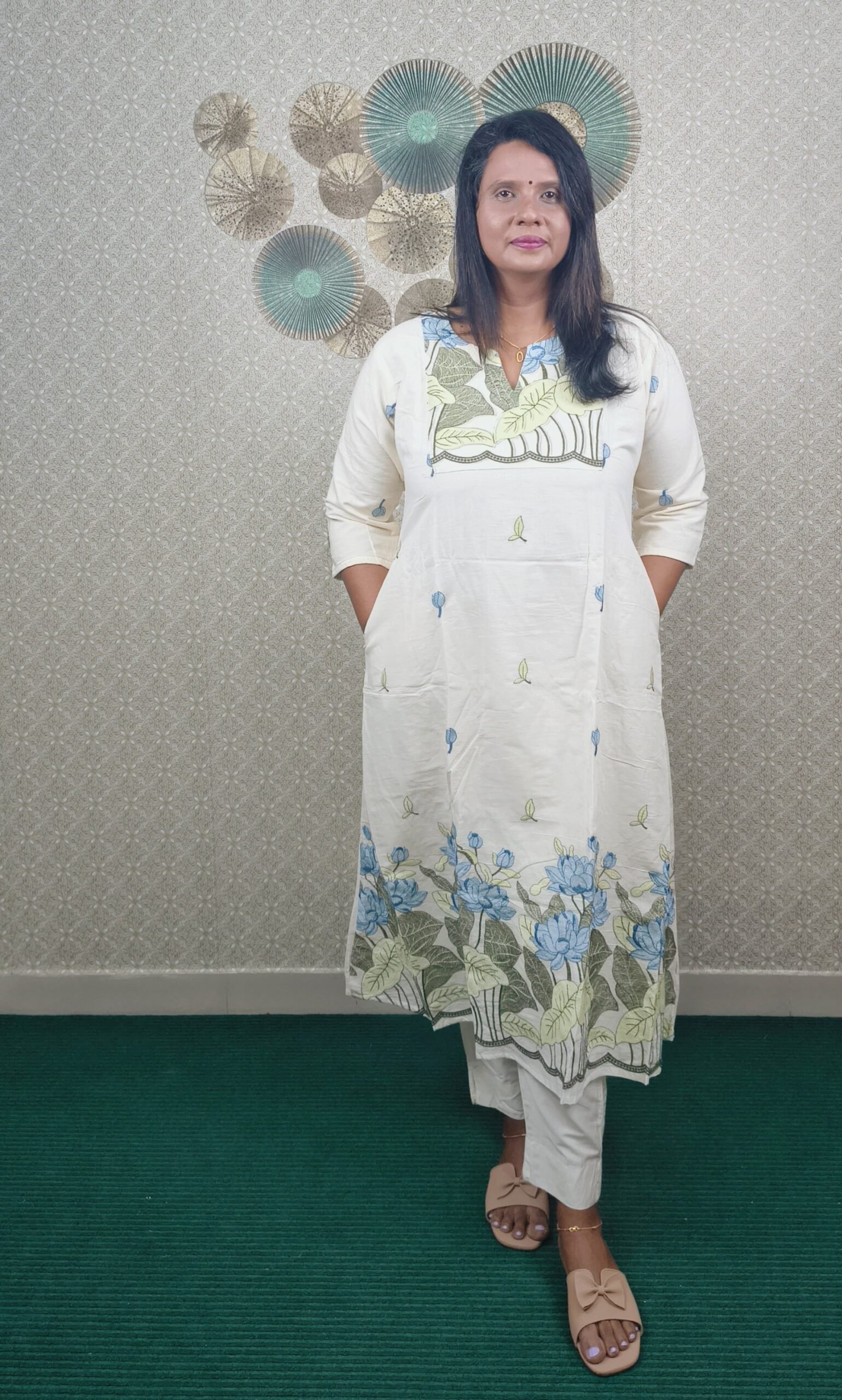 HEAVY EMBROIDERY ALINE KURTI - SAL519 - Image 2