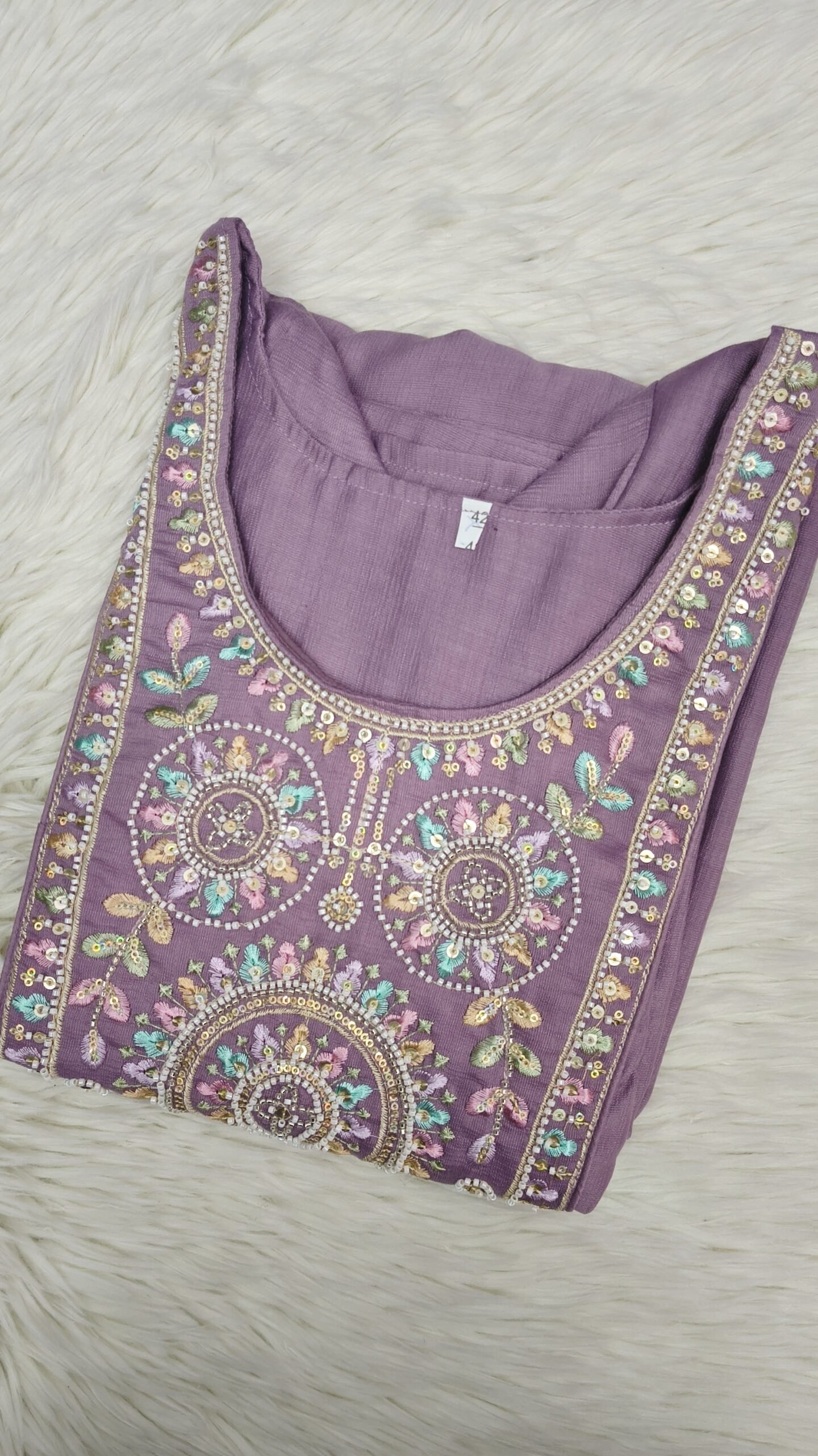 VETICAN FABRIC LAVENDER KURTIS - SAL529 - Image 2