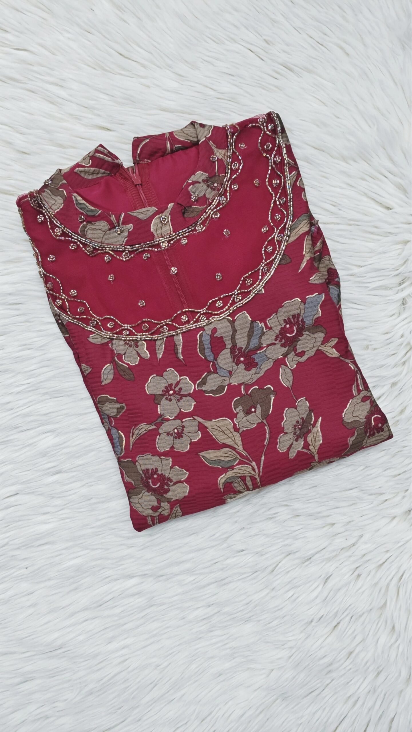 JEWEL NECK ALINE KURTIS - SAL522 - Image 2