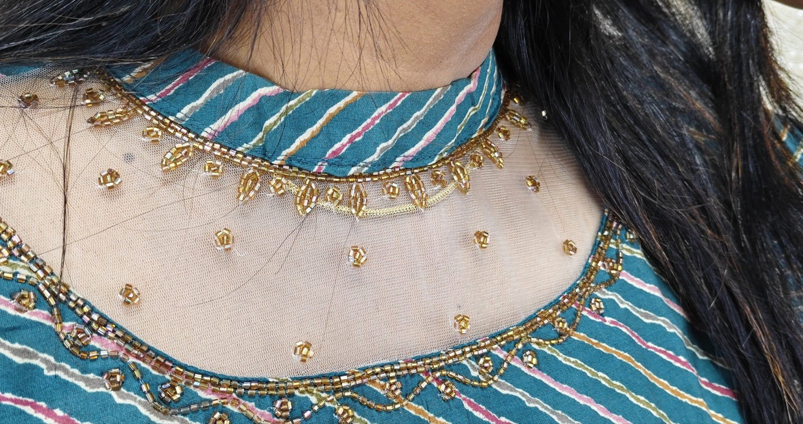 JEWEL NECK ALINE KURTIS - SAL538 - Image 3