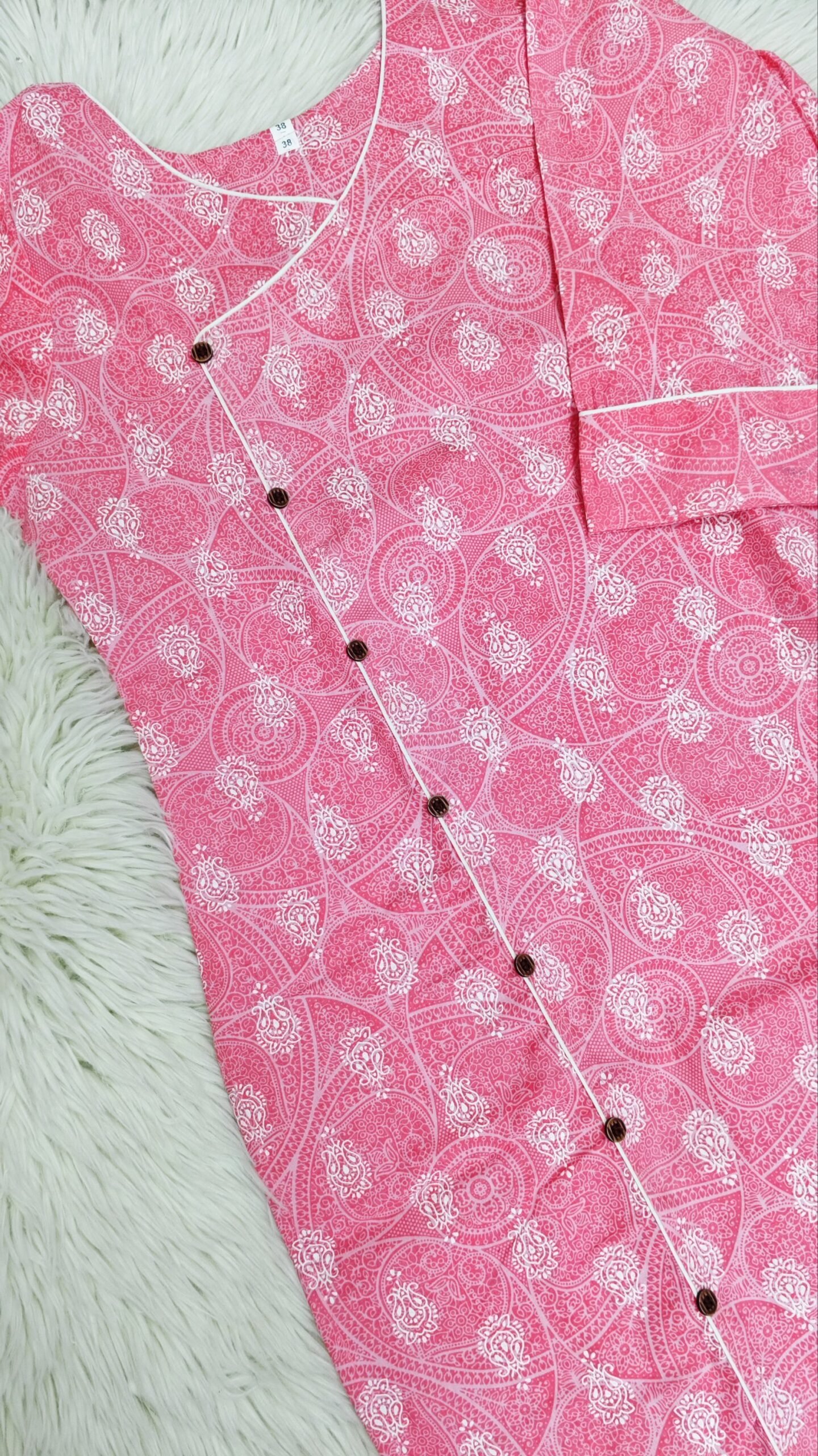 BABY PINK COTTON CORDSET- SAL555 - Image 3