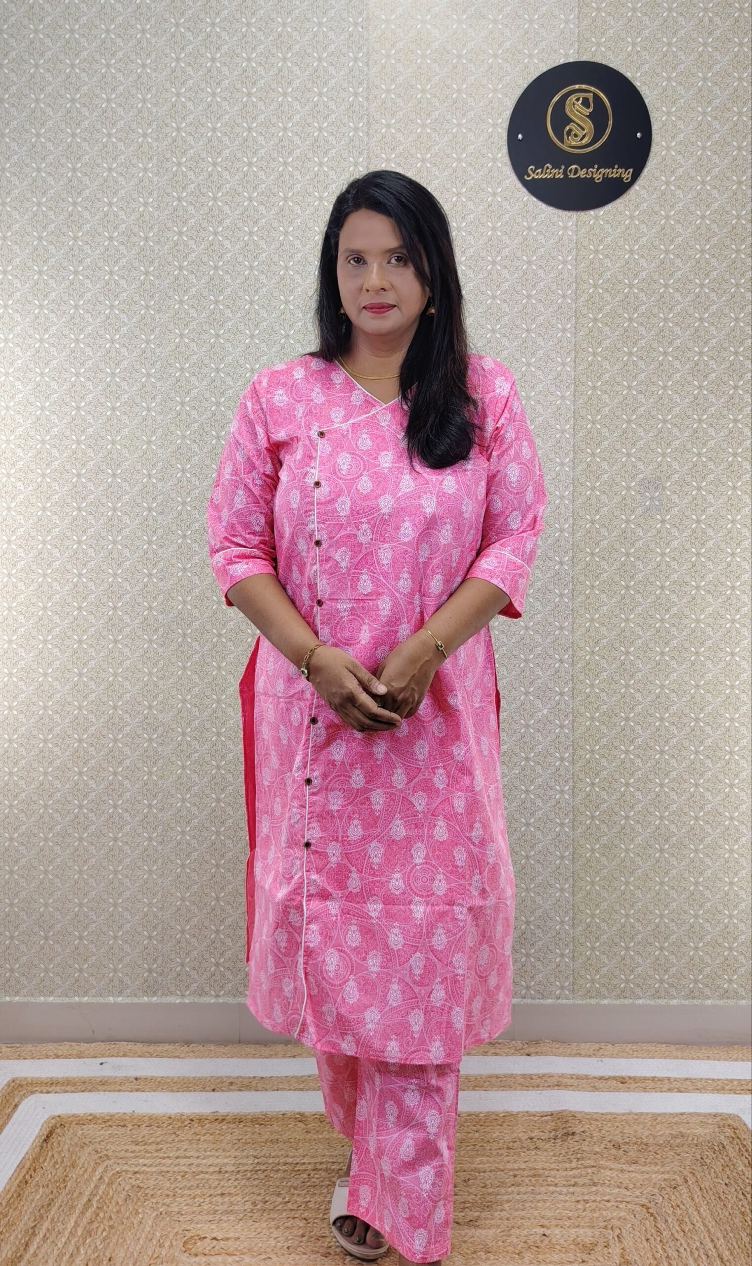 BABY PINK COTTON CORDSET- SAL555 - Image 4