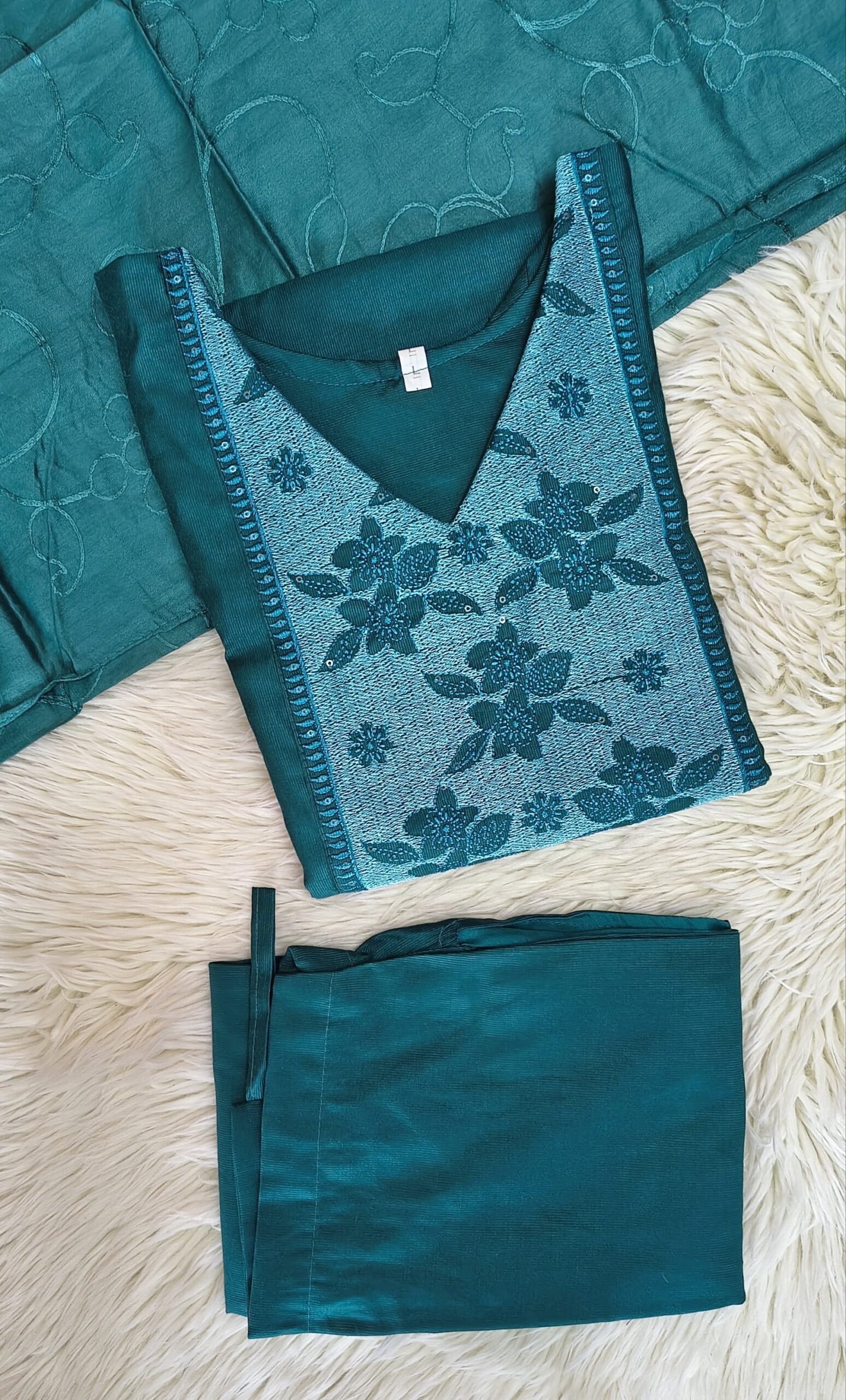 TEAL BLUE THREE PIECE SET - SAL581 - Image 2