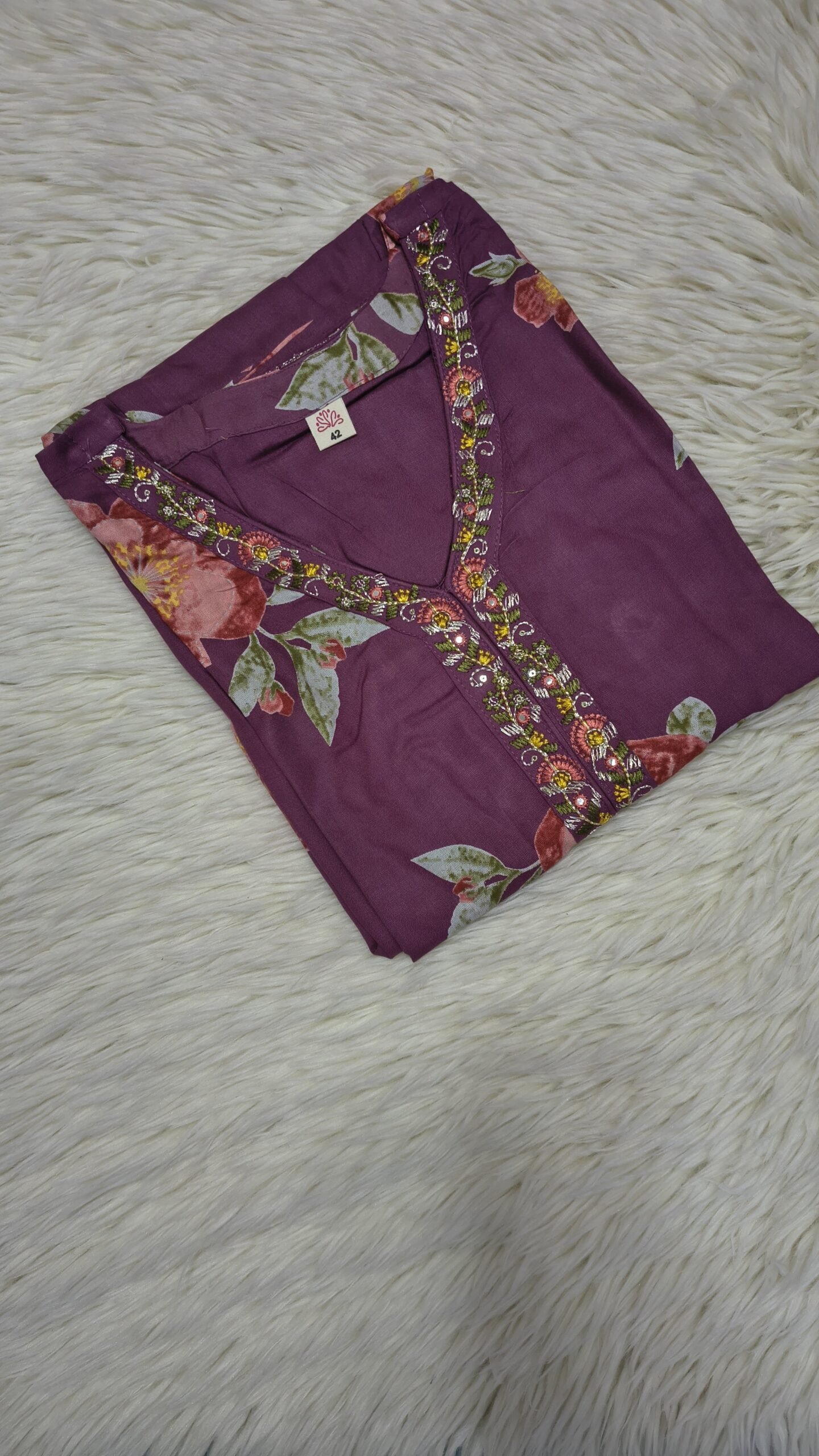 RAYON COTTON ANARKALI -SAL589 - Image 2