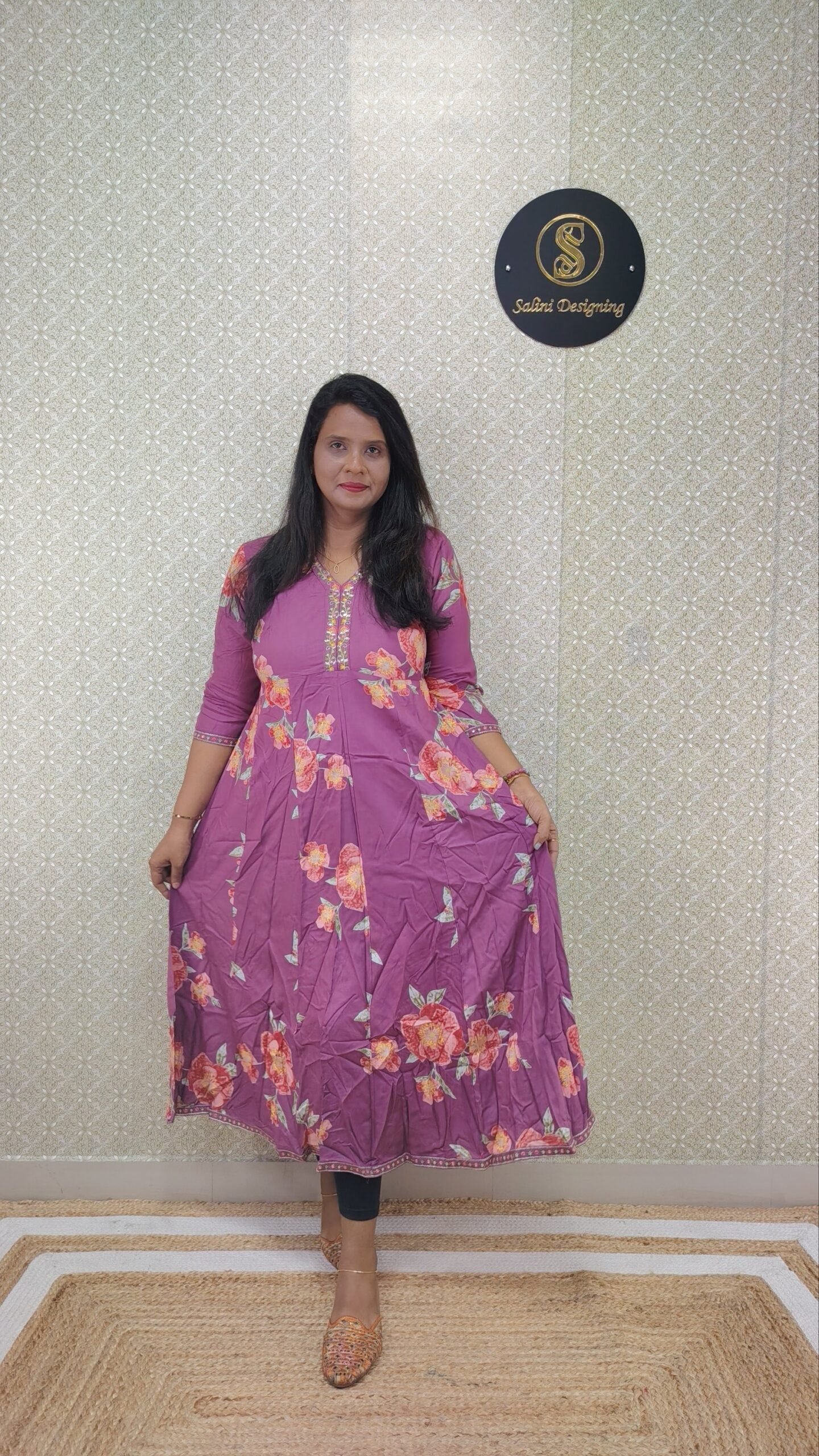 RAYON COTTON ANARKALI -SAL589 - Image 3